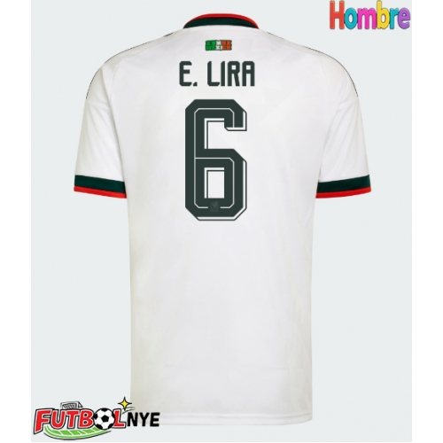 Camiseta México Erik Lira #6 Visitante Equipación Mundial 2026 manga corta